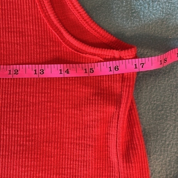 We The Free Orange Long Vest Size Small NWOT - Picture 4 of 5